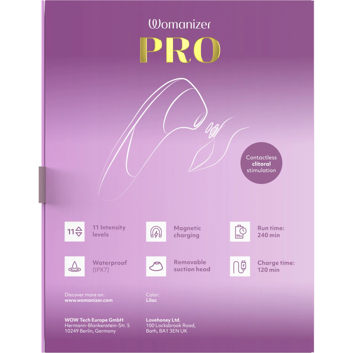Womanizer Pro Pleasure Air Clitoral Stimulator - Image 13