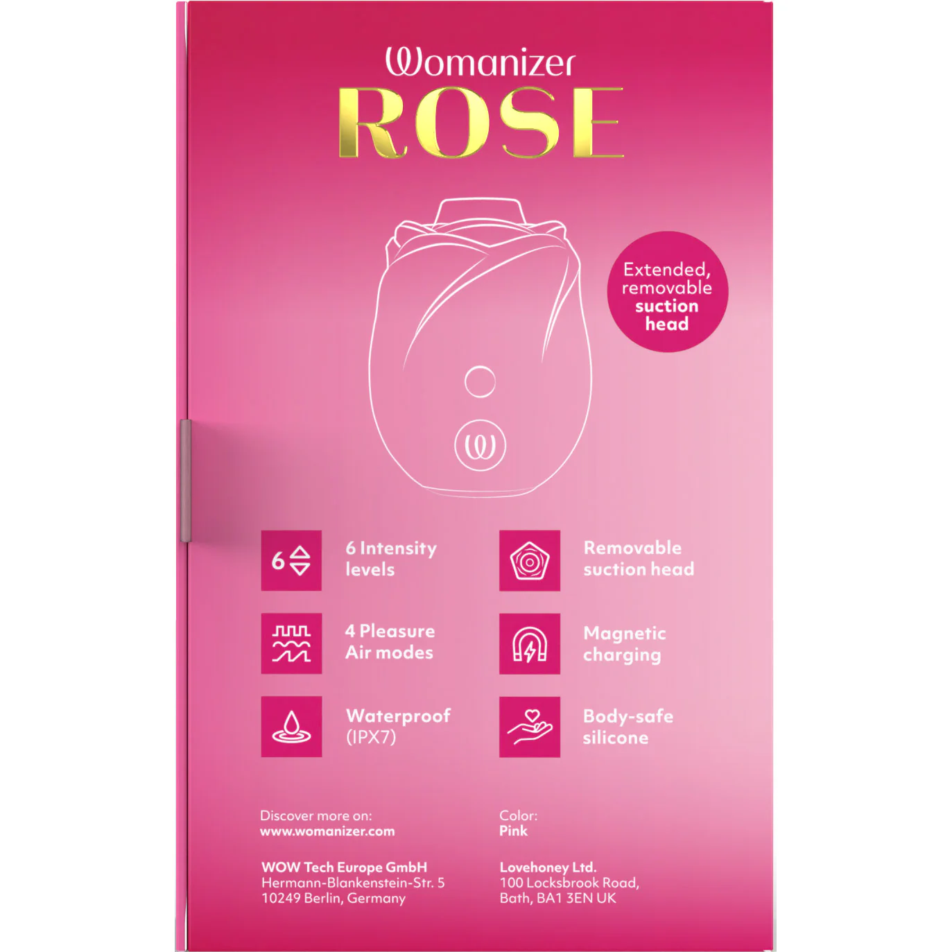 Womanizer Rose Pleasure Air Clitoral Stimulator - Image 32