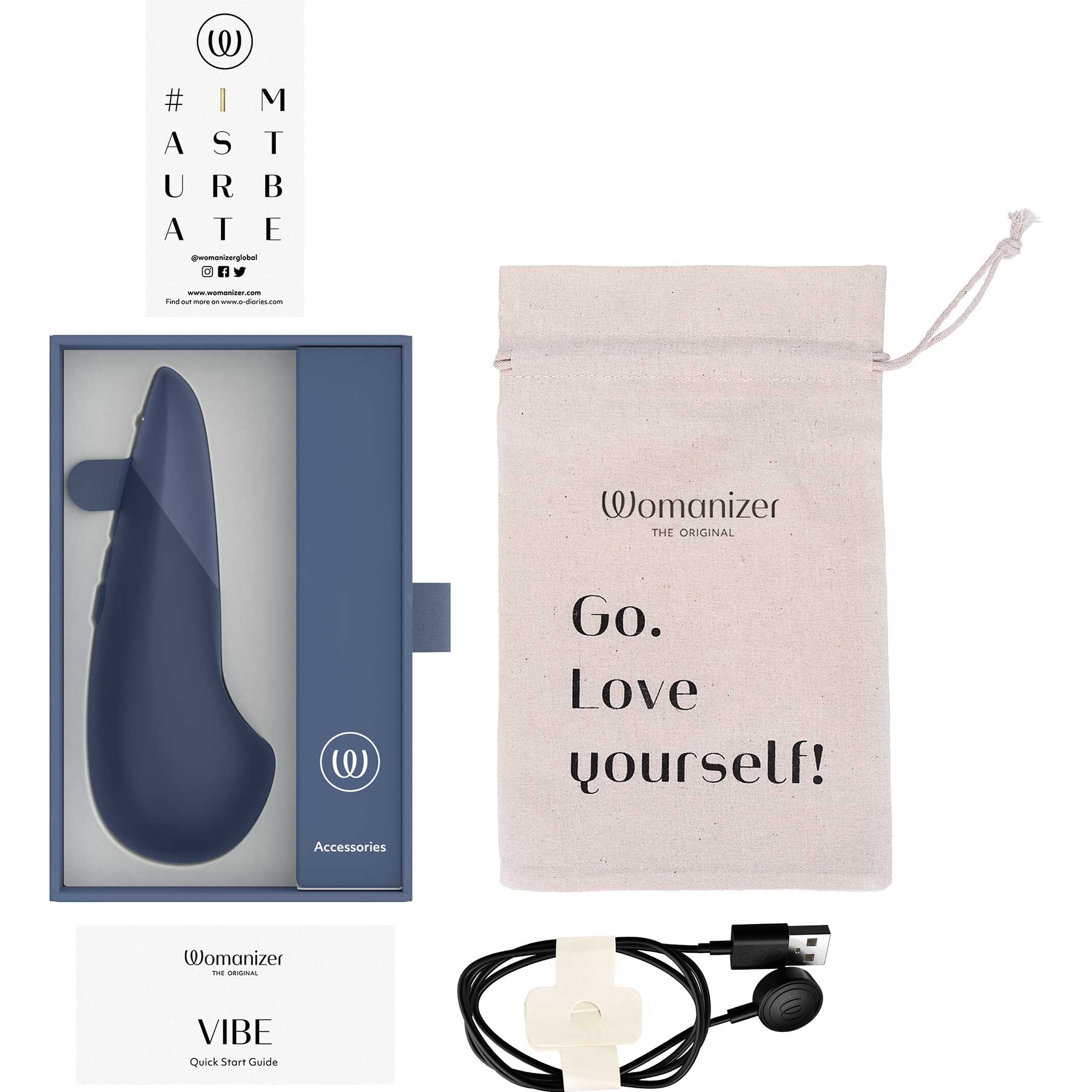 Womanizer Vibe Ultra Quiet Rumbly Silicone Lay-On Vibrator - Image 16