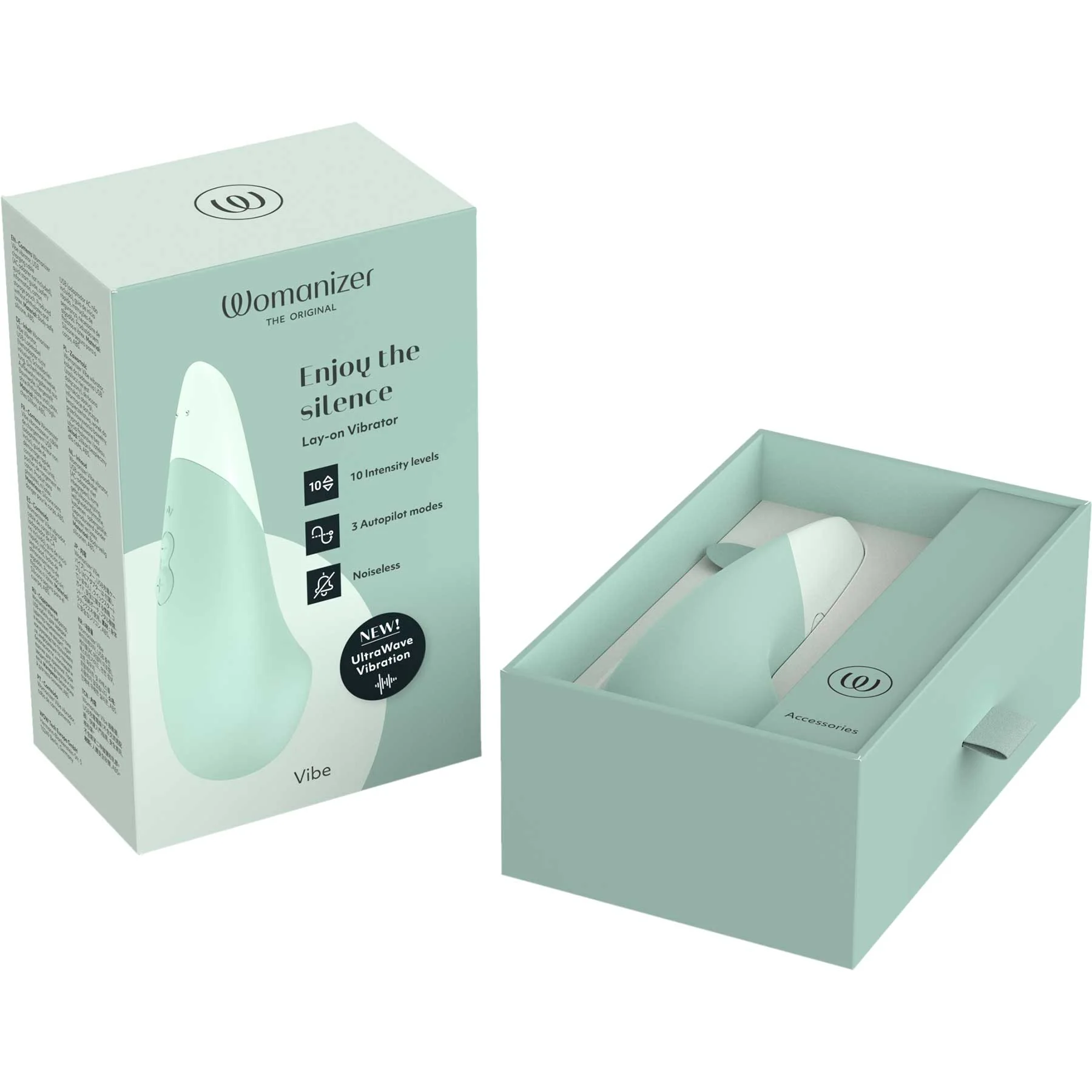 Womanizer Vibe Ultra Quiet Rumbly Silicone Lay-On Vibrator - Image 27