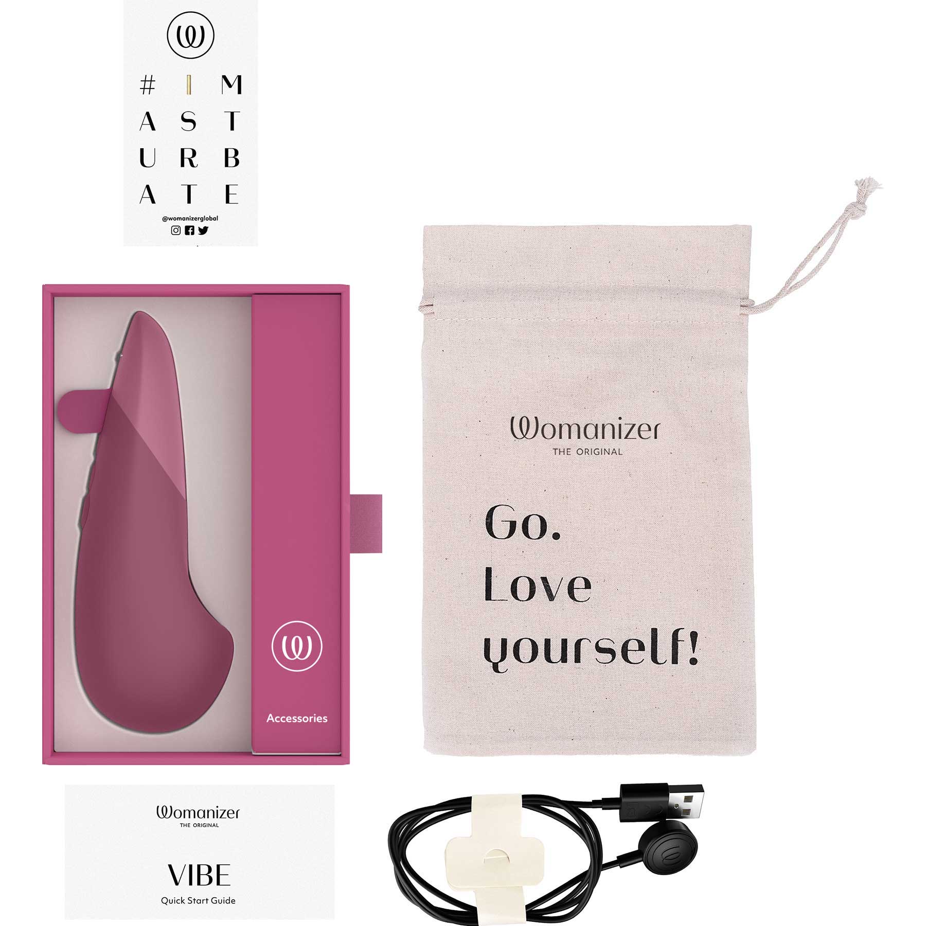 Womanizer Vibe Ultra Quiet Rumbly Silicone Lay-On Vibrator - Image 7