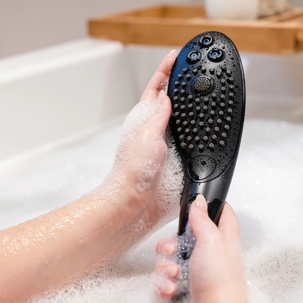 Womanizer Wave Shower Head & Water Massage Clitoral Stimulator - Black - Image 19