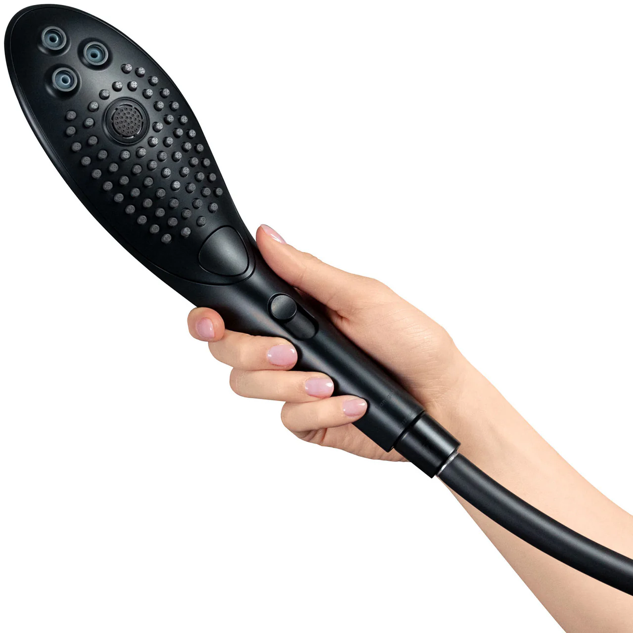 Womanizer Wave Shower Head & Water Massage Clitoral Stimulator - Black - Image 9