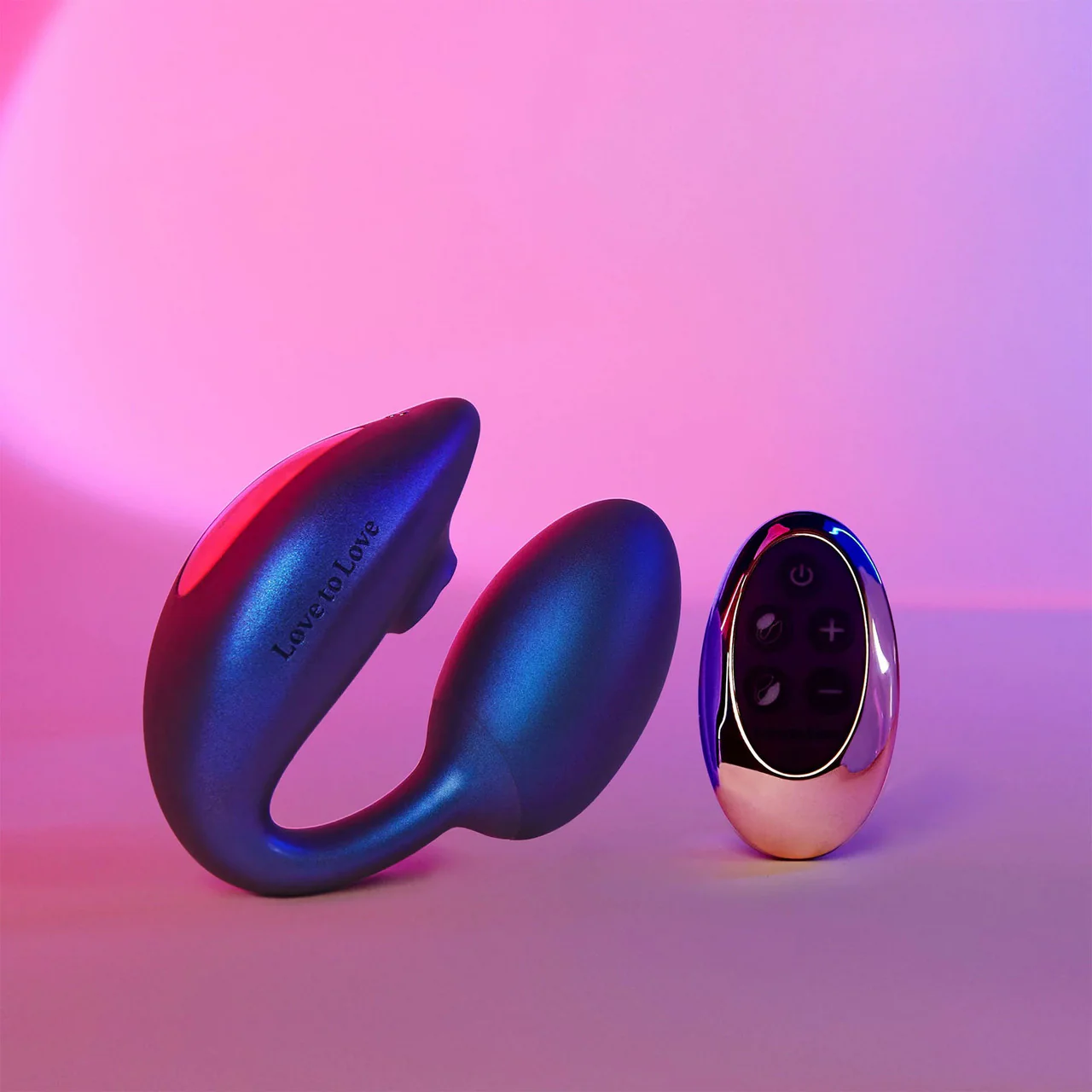 Wonderlover Air Pulse Clitoral Stimulator & Vibrating G-Spot Egg By Love To Love - Iridescent Night - Image 8