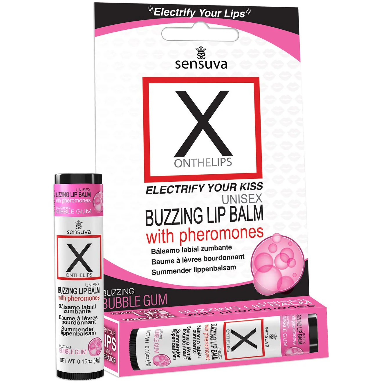 X On The Lips Buzzing Lip Balm With Pheromones By Sensuva 0.15 oz - Image 6