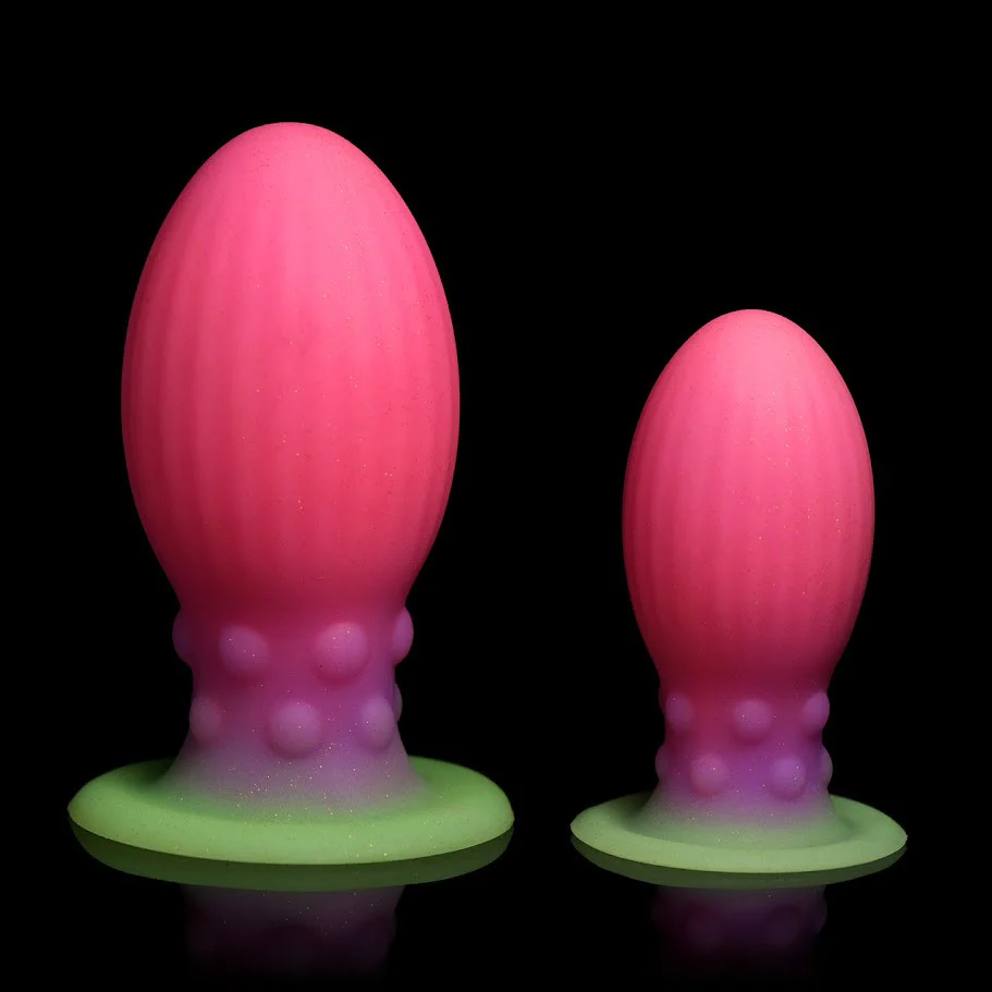 Xeno Egg Glow In The Dark Silicone Egg 5.25" Silicone Suction Cup Dildo By Creature Cocks - Large - Image 10