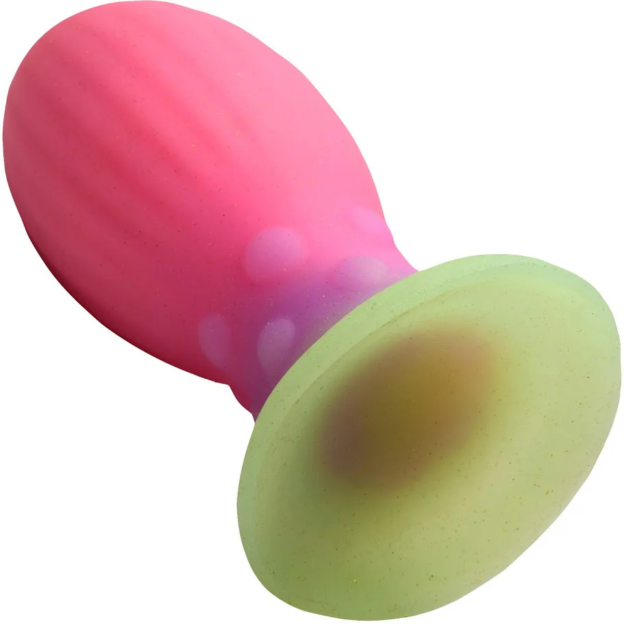 Xeno Egg Glow In The Dark Silicone Egg 5.25" Silicone Suction Cup Dildo By Creature Cocks - Large - Image 7