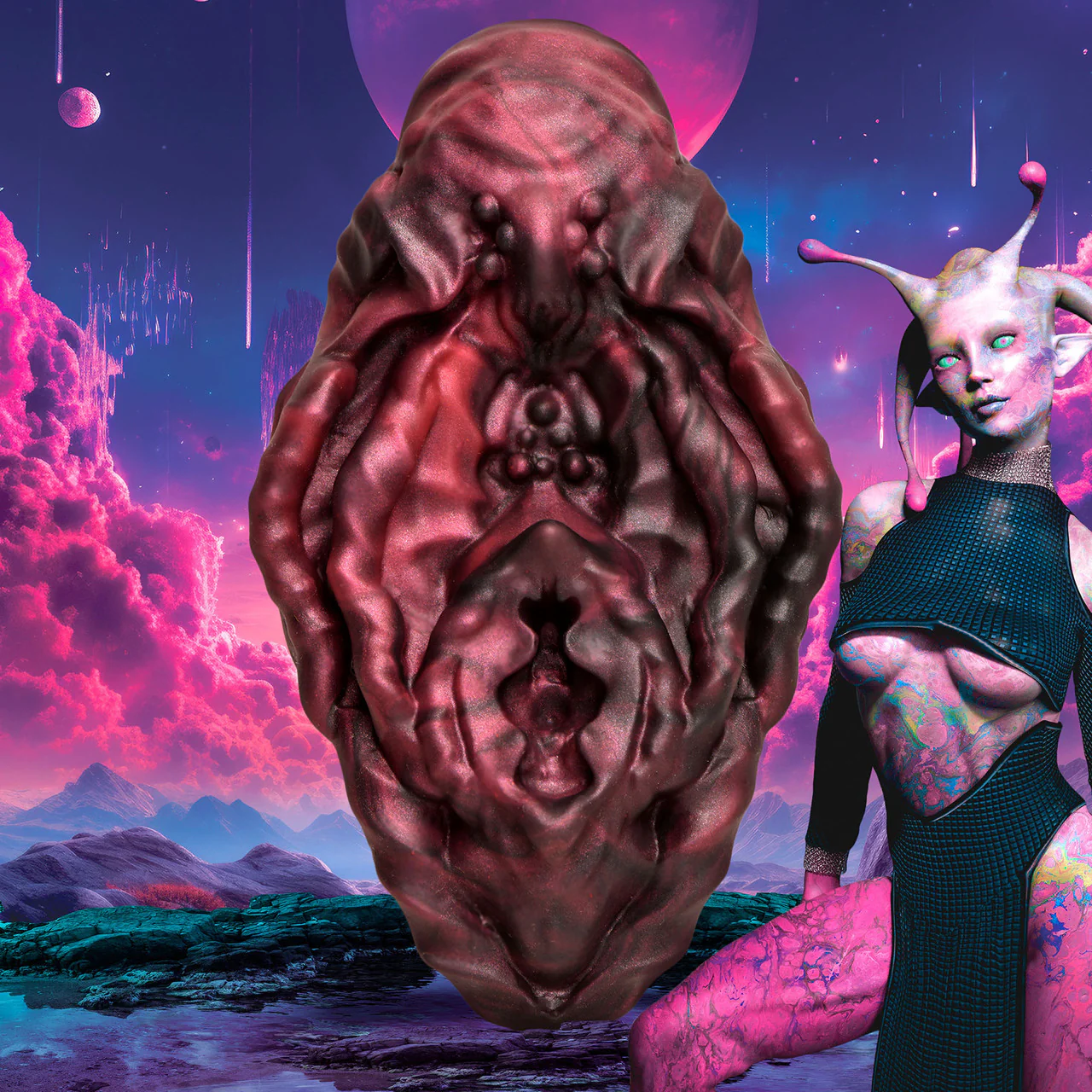 Xeno Pussy Vulva Silicone Grinder By Creature Cocks - Image 10