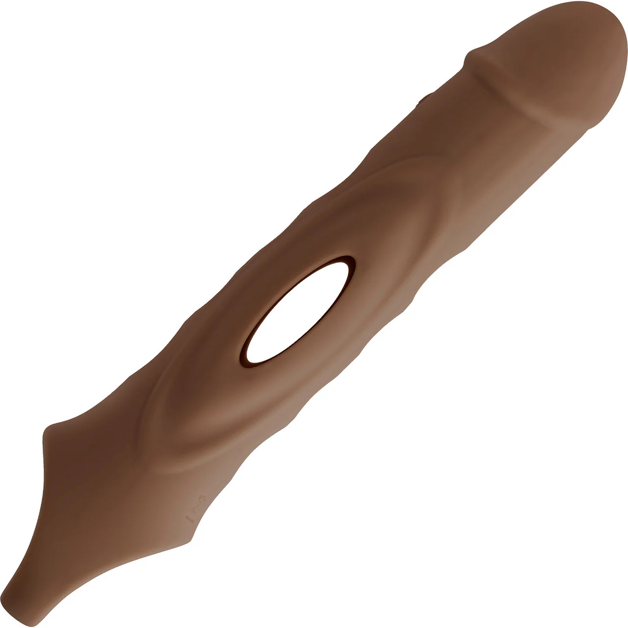 Zero Tolerance Big Boy Extender Rechargeable Silicone Penis Extension With Remote - Chocolate - Image 5