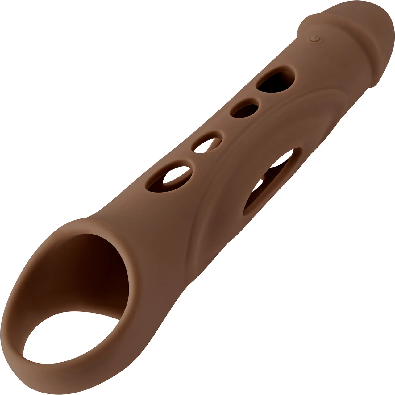 Zero Tolerance Big Boy Extender Rechargeable Silicone Penis Extension With Remote - Chocolate - Image 7