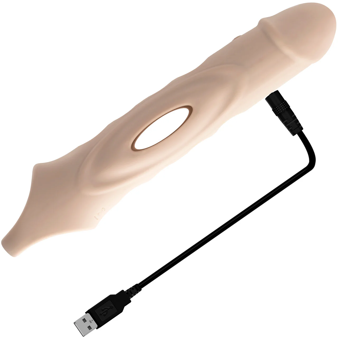 Zero Tolerance Big Boy Extender Rechargeable Silicone Penis Extension With Remote - Vanilla - Image 9