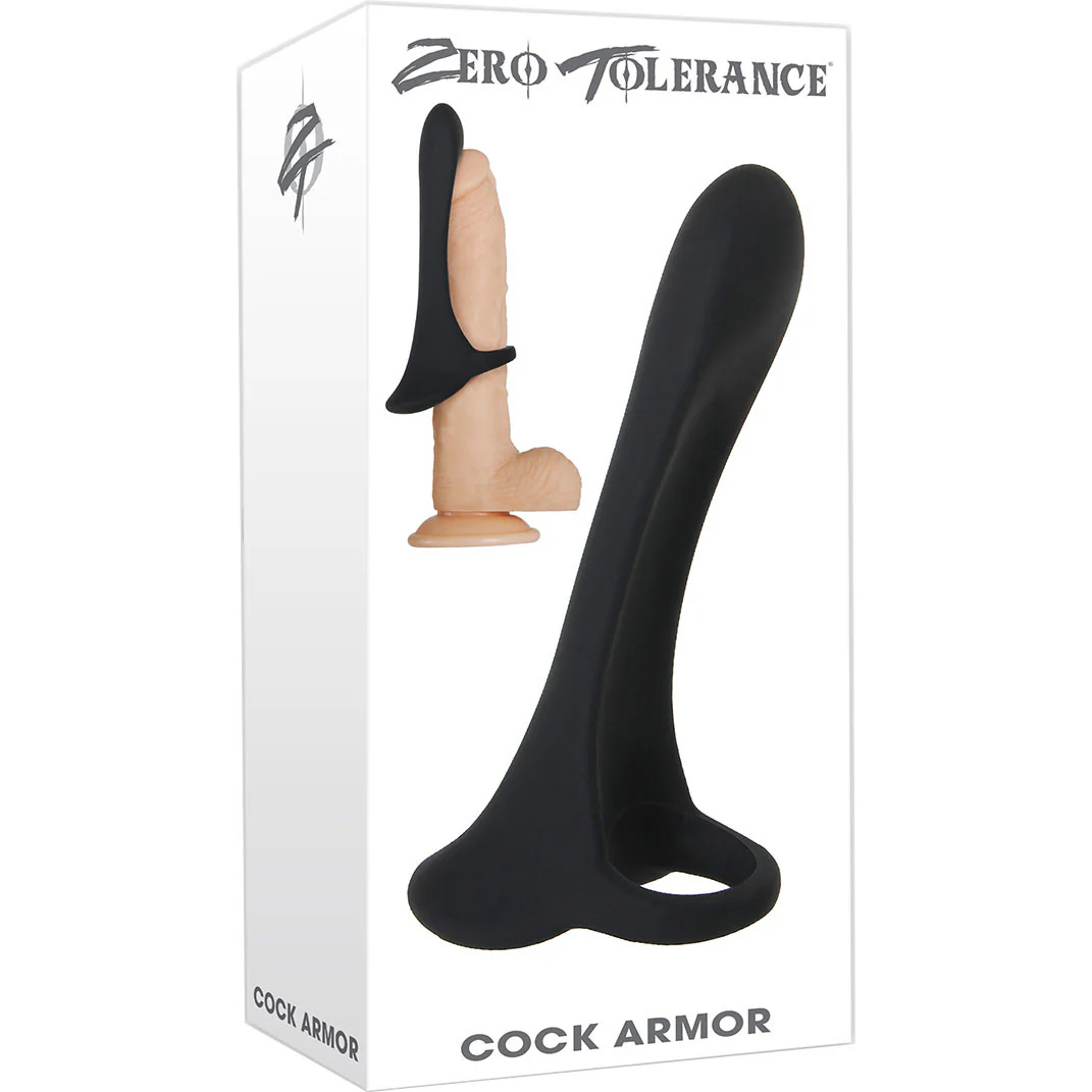 Zero Tolerance Cock Armor Silicone Waterproof Rechargeable Vibrating Girth Enhancer - Image 6