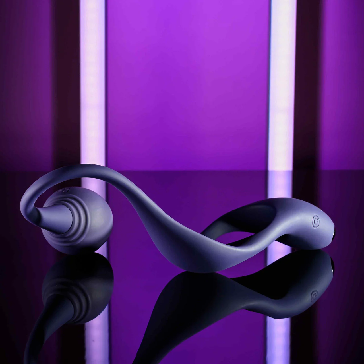 Zero Tolerance Tip To Tail Rechargeable Waterproof Silicone Vibrating Cock Ring & Anal Plug - Purple - Image 11