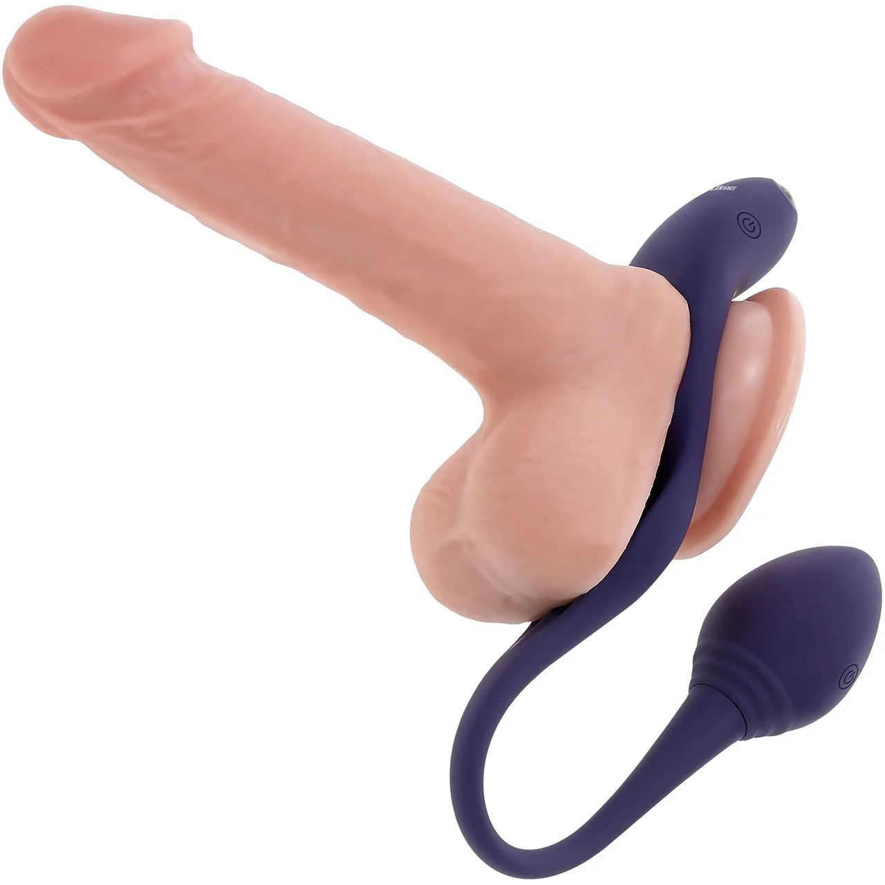 Zero Tolerance Tip To Tail Rechargeable Waterproof Silicone Vibrating Cock Ring & Anal Plug - Purple - Image 2