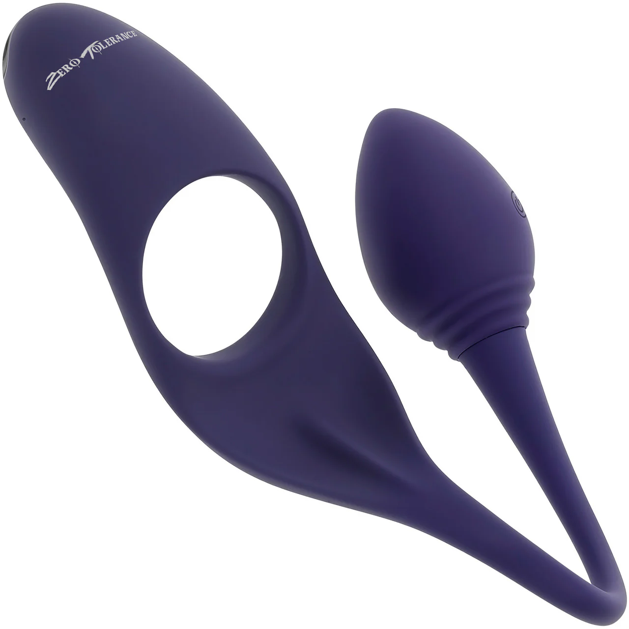 Zero Tolerance Tip To Tail Rechargeable Waterproof Silicone Vibrating Cock Ring & Anal Plug - Purple - Image 3