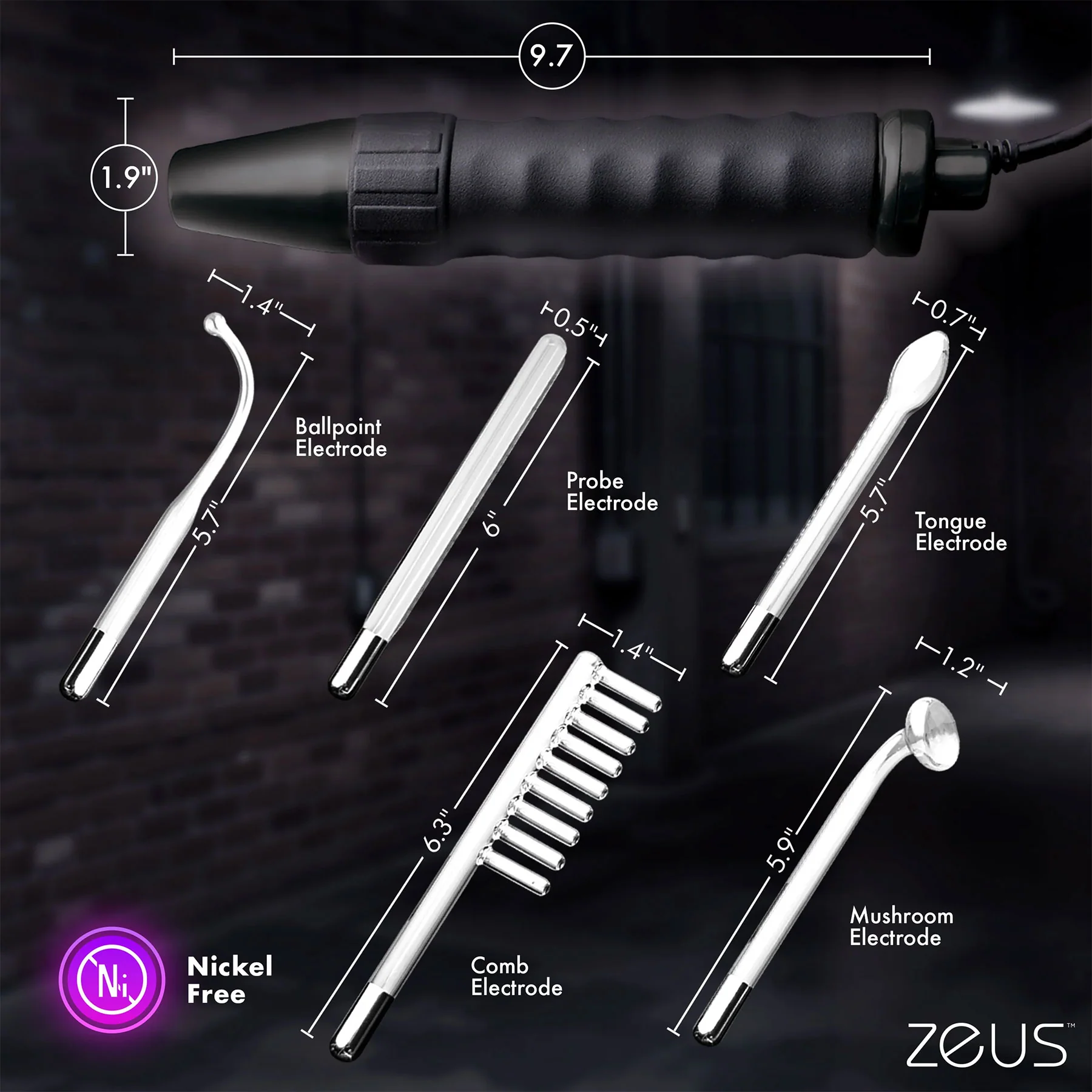Zeus Electrosex Ultimate Edition Violet Wand Set - Image 10