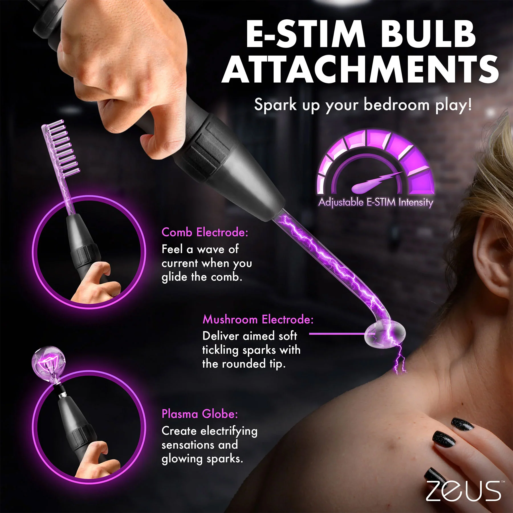 Zeus Electrosex Ultimate Edition Violet Wand Set - Image 9