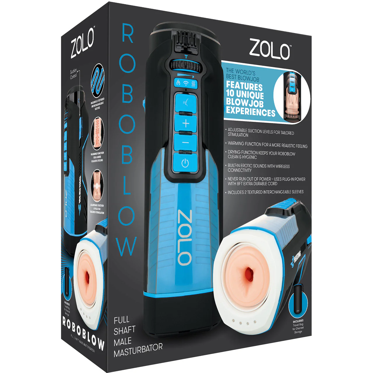 ZOLO BlowBot Full Shaft Blowjob Penis Masturbator - Image 5
